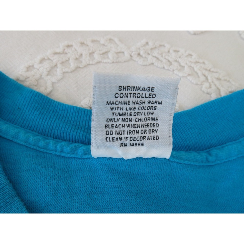Vintage Lee Heavy Weight Cotton USA Made Easthams Three Sisters Lighthouse Tee L - Picture 6 of 7